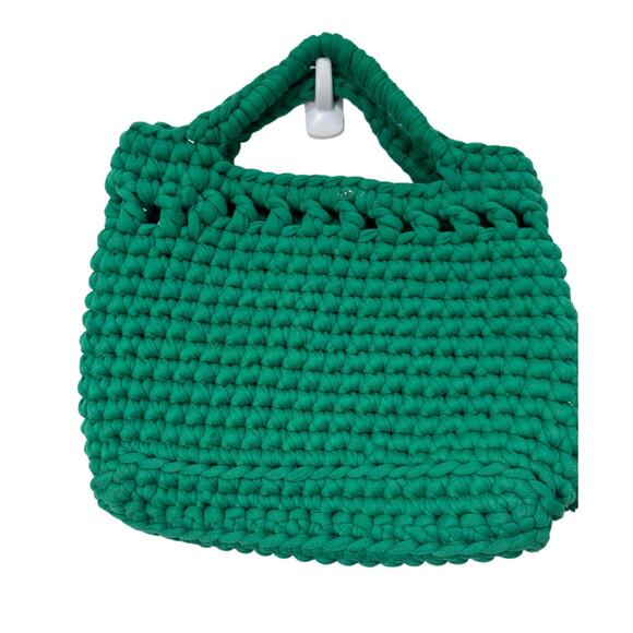 NEW Boho Handmade knitted bag GREEN Women's Fashion Purse Rare Fairy Cottegecore - Picture 2 of 7